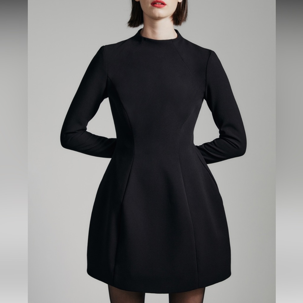 Bardot Black Long Sleeve Dress